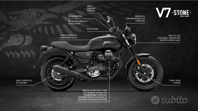 Moto Guzzi V7 Stone 850 IV NUOVA - Optional -889Km