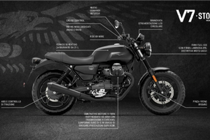 Moto Guzzi V7 Stone 850 IV NUOVA - Optional -889Km