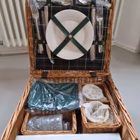 Cesto picnic Optima Gordon Tea per 2 persone NUOVO