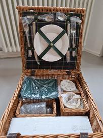 Cesto picnic Optima Gordon Tea per 2 persone NUOVO