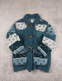 Giacca Fleece Vintage Verde Piu Made in Italy