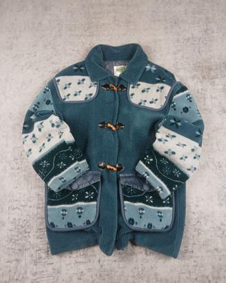 Giacca Fleece Vintage Verde Piu Made in Italy