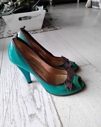 décolleté Marc Jacobs verde smeraldo 