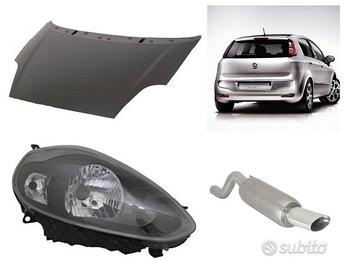 Fiat Punto Evo paraurti cofano assetto dischi faro