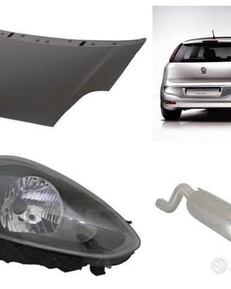 Fiat Punto Evo paraurti cofano assetto dischi faro