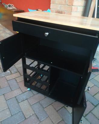 carrello da cucina e mobiletto