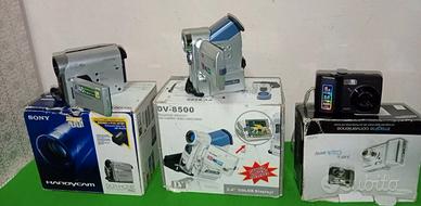 LOTTO VIDEOCAMERA FOTOCAMERA DA RIVEDERE
