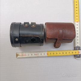 piccoli contenitori in cuoio obbiettivi fotografic