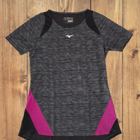 T-shirt Mizuno donna running grigio taglia M