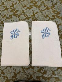 Set 2 asciugamani grandi 100% cotone barbacci