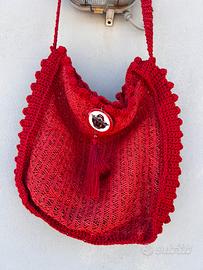 Borse rafia rossa