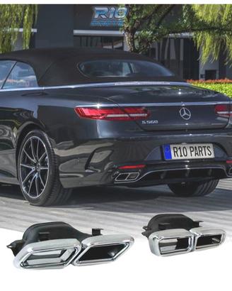 TERMINALI SCARICO MERCEDES CLASSE S W222 13- LOOK 