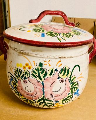 Vaso Decorato Ceramica!