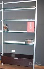 Libreria gallery calligaris porta tv con cassetto