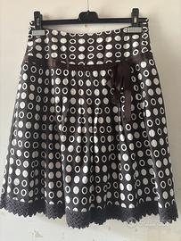 Gonna marrone bianca