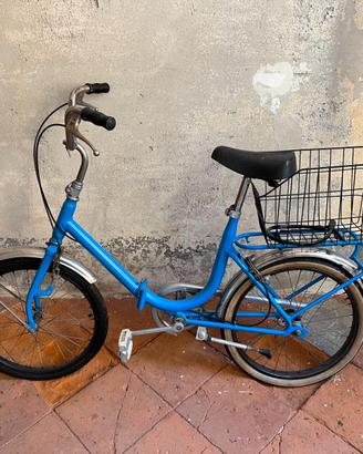 Bici Pieghevole Vintage Blu 'Graziella'