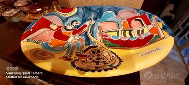 Piatto Ovale di Ceramica Artistica "La Musa" 