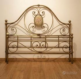 letto matrimoniale in ferro battuto 