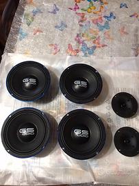 4 mediobassi gs audio  2 tweeter vifa
