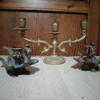 Portacandele in ottone