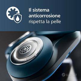 Rasoio elettrico wet dry testina flessibile 360