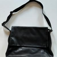 Borsa da lavoro Giorgio Armani in pelle nera