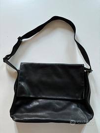 Borsa da lavoro Giorgio Armani in pelle nera