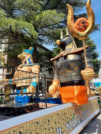 Carro di carnevale allegorico egitto