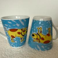 Set 2 tazze Fiorucci originali stile pop vintage