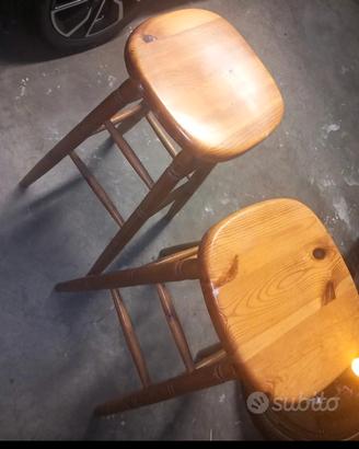 sgabelli in legno 