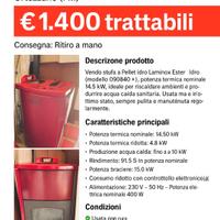 stufa a pellet