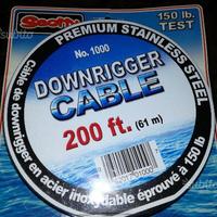 Cavetto per downrigger 150 lb nuovo mai aperto