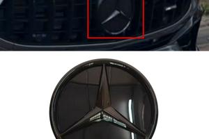 Logo anteriore / posteriore MERCEDES nero lucido