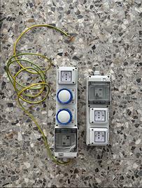 Coppia di quadri elettrici da parete per esterno