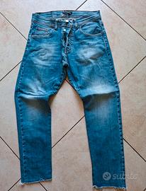 Jeans uomo Denim Industry blu chiaro taglio vivo
