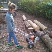 Supporto motosega taglia tronchi