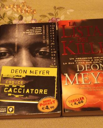 3 libri thriller di DEON MEYER