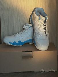 Air jordan 9 retro low golf white university blue