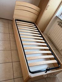 Letto singolo con contenitore