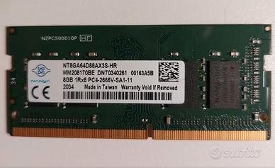 RAM SODIMM 8 + 4 GB