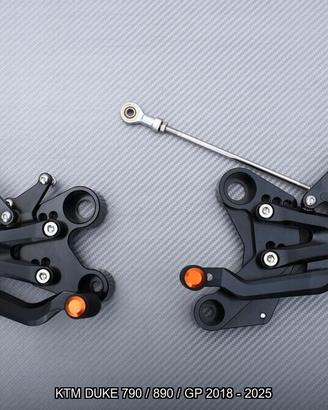 Pedane arretrate KTM DUKE 790 / 890 GP 2018 - 2025