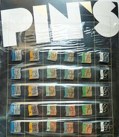 60 SPILLE SPILLETTE PINS ZODIACALI METALLO SMALTAT