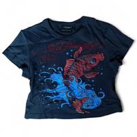 Urban Outfitters Crop-top Donna Nero e Blu Marino