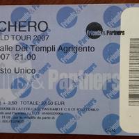 Biglietto concerto Zucchero Fly Tour 2007 raro