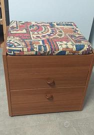 Cassettiera / Comodino / Sgabello con ruote