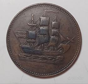 Canada, mezzo penny, 1835, gettone