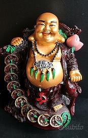 Statuetta cinese Buddha-simbolo:ricchezza,fortuna