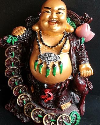 Statuetta cinese Buddha-simbolo:ricchezza,fortuna