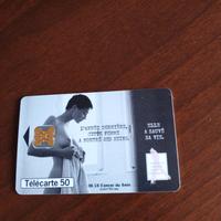 Carta telefonica francese telecarte 50
