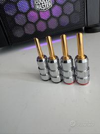 Terminali Spine plug a banana per cavi potenza